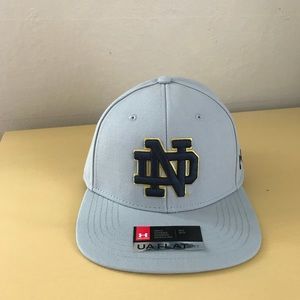 Under Armour Notre Dame flat bill fitted hat